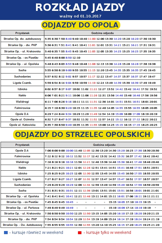 rozklad opole 2017 2